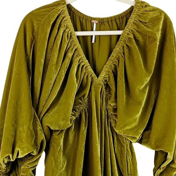 Free People SZ XS Portia Velvet Mini Dress - Picture 4 of 7